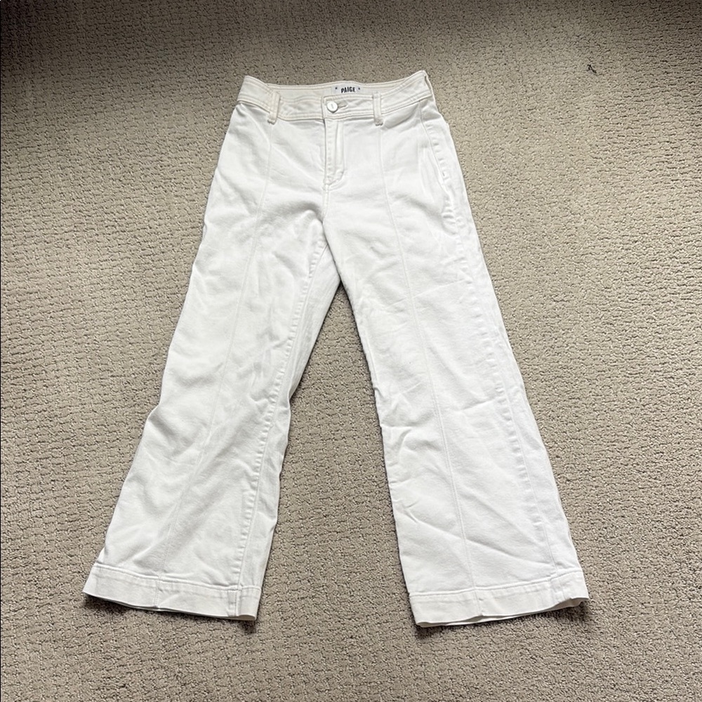 Paige white Wide-Leg Trousers